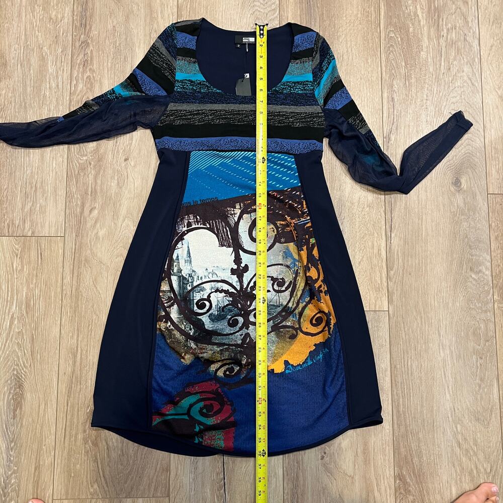 Multicolor Long Sleeve Dress - Picture 5 of 8